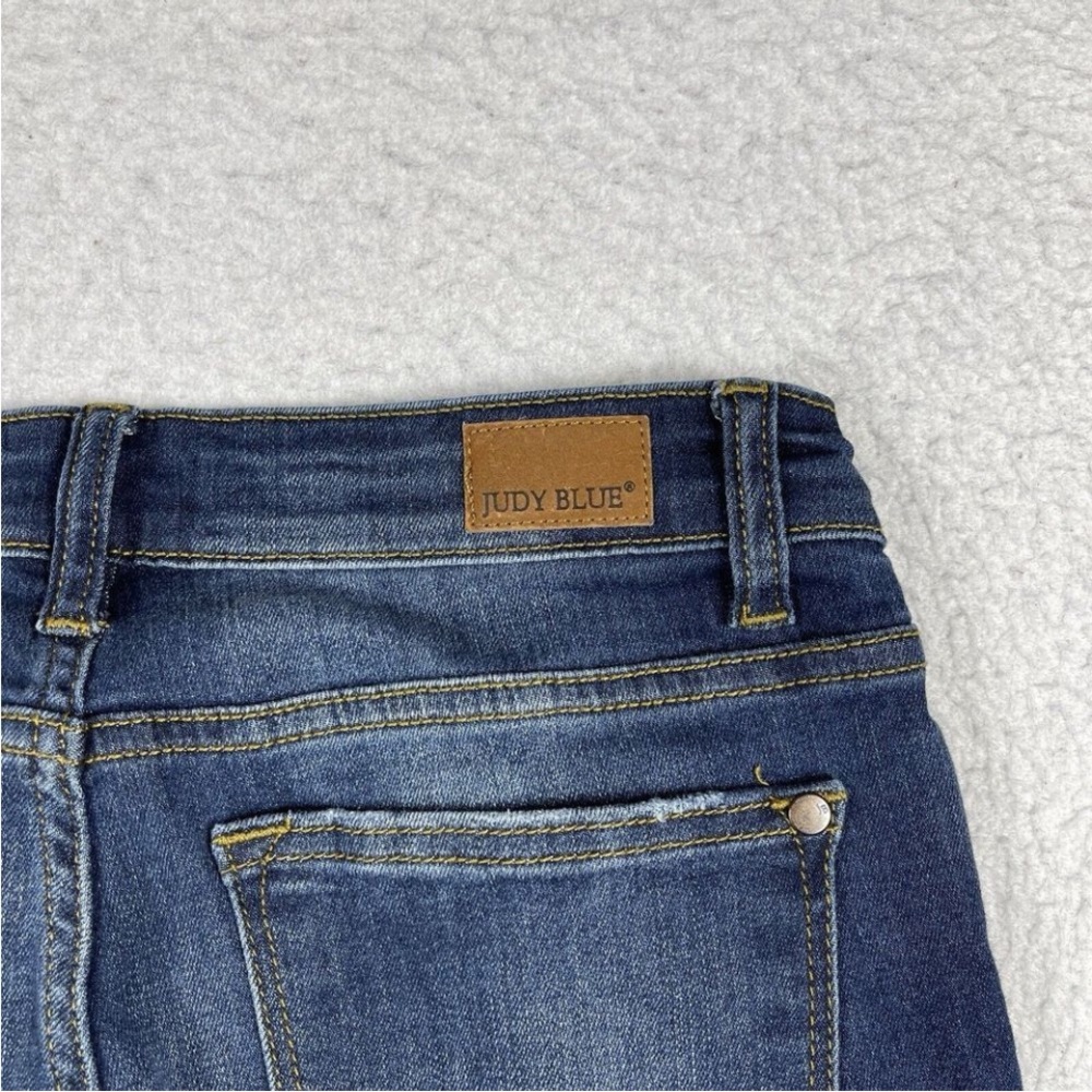 Judy Blue Jeans Womens 5/27 Denim Stretch Relaxed Preppy Casual Everyday Pants